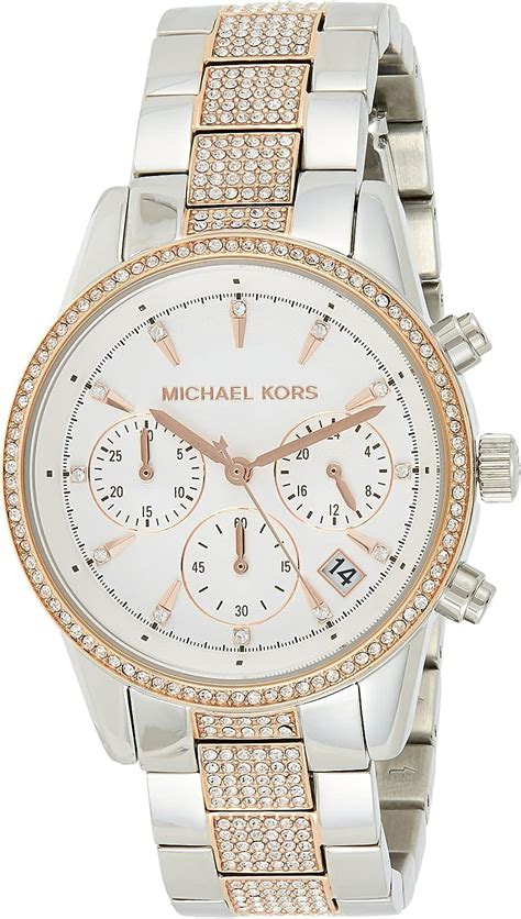 michael kors mk6651|Michael Kors Ritz Women's Watch, Stainless Steel and Pavé .